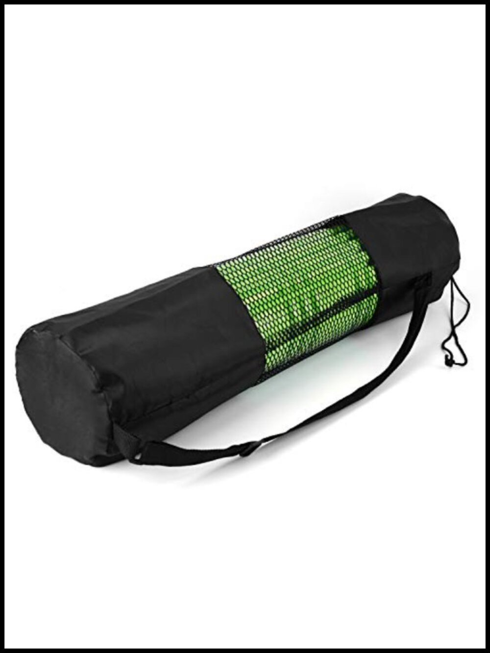 Yoga Mat Bag Mesh Net Drawstring Adjustable Strap Lightweight Nylon